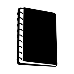 Black Notebook with Spiral Binding for Writing Notes and Illustrations