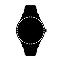 Sleek modern smartwatch silhouette with dotted bezel emphasizing design and technology