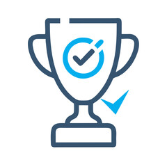 Trophy Icon Representing Verified Achievement and Official Recognition