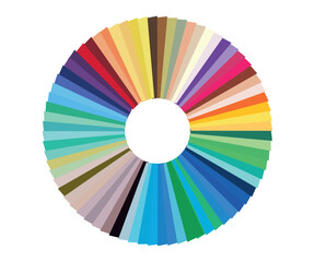 Obraz premium Color Wheel Palette Circle Illustration