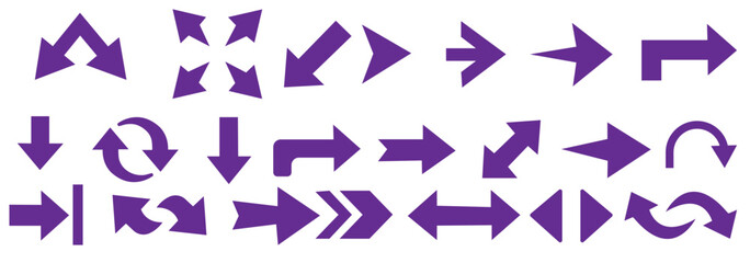 Arrow set. Arrow icon collection. Set different arrows or web design. Arrow vector icon. Arrows vector illustration collection and white background.