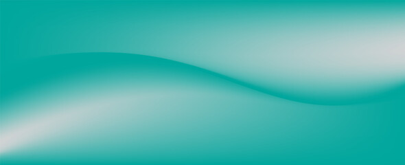 turquoise green and white business wave banner background. vector