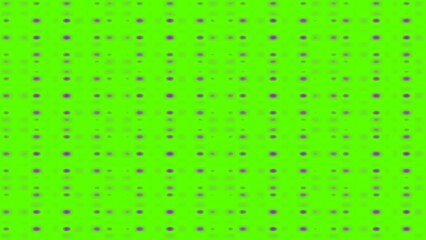 Lime green background with repeating purple dots of varying sizes