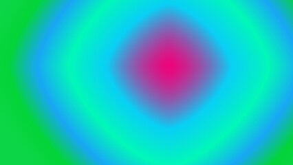 Fototapeta premium Abstract concentric circles in vibrant hues of green, blue, and pink, creating a mesmerizing gradient effect