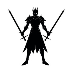 knight swords silhouette.
