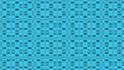 Teal grid with blurred orange dots pattern