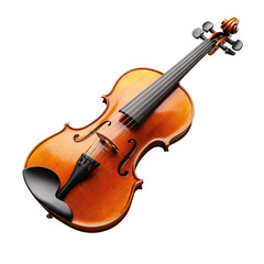 Fototapeta premium Playing classical music violin performance artistic atmosphere isolated on transparent background