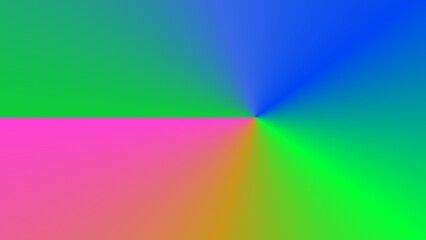 Vibrant gradient radiating from center, showcasing a spectrum of bright colors