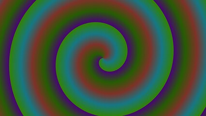 A hypnotic spiral of swirling, multicolored gradients