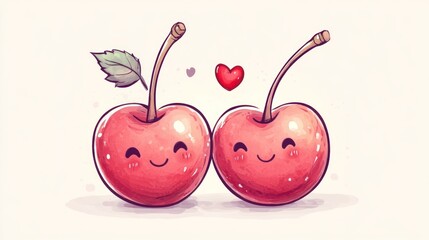 Cute cherries, adorable fruit