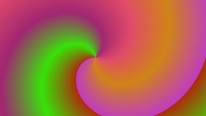 Fototapeta premium Swirling gradient in vibrant hues of pink, orange, and green