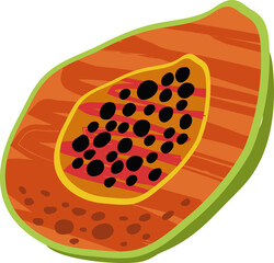 Mediterranean fruits. Hand-drawn vintage doodle