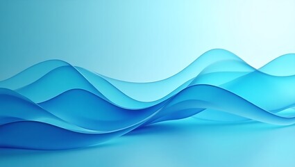 Fototapeta premium Smooth Abstract Wave Band Background Surface