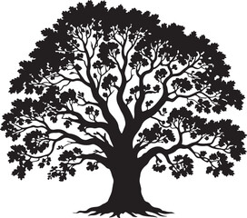 Obraz premium Tall Pine Tree in Forest SilhouetteLone Pine on Mountain Vector SceneRustic Pine Tree Silhouette DesignMinimal Evergreen Tree VectorPine Tree Line Art in Nature Setting