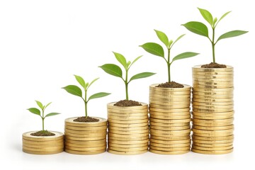 tree growing from coins