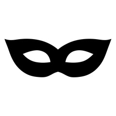 Simple black masquerade eye mask for a party or festival theme