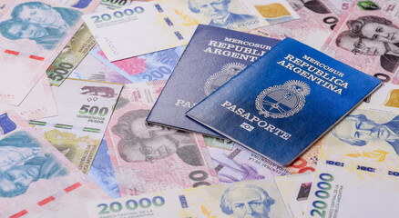 Argentine passport for travelling, flying and doing business