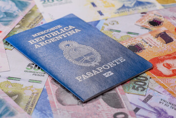 Argentine passport for travelling, flying and doing business