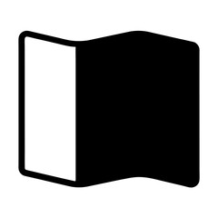 Foldable Tablet or Device Icon Displaying a Flexible and Innovative Design