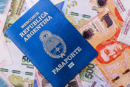 Argentine passport for travelling, flying and doing business