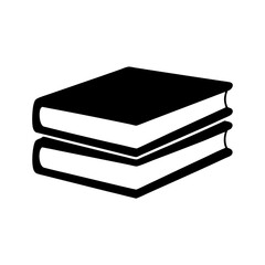 A stack of two books represents reading, learning, and the pursuit of knowledge