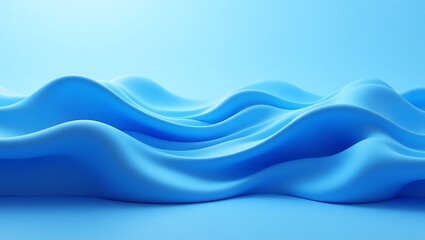 Abstract blue wave background