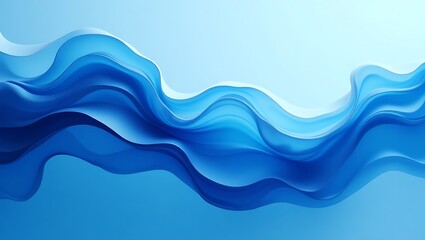Abstract blue wave background