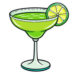 leamon jouse in green cup on white backgrround