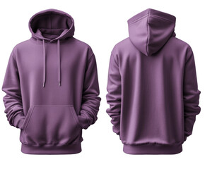 Casual hoodie display clothing product minimalist view isolated on transparent background