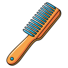 Comb for hair hairbrush isolated product on white background