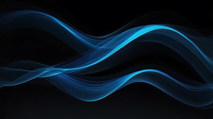 Abstract blue wave background