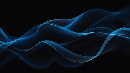 Abstract blue wave background