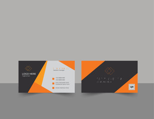 Business card design template, Clean professional business card template, visiting card, business card template.
Blue modern creative business card and name simple clean template 