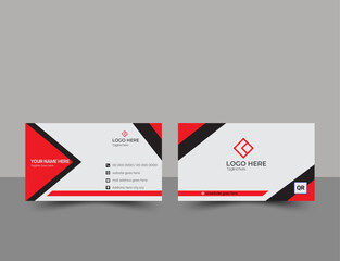 Business card design template, Clean professional business card template, visiting card, business card  modern creative business card and name simple clean template vector