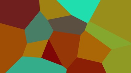 Abstract geometric pattern with earthy tones and teal accents