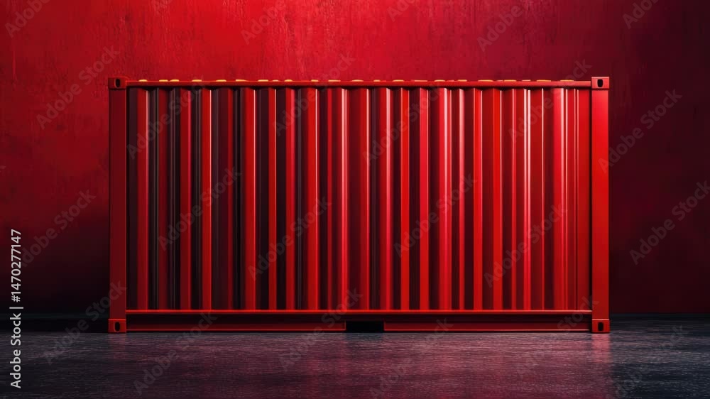 Poster a red radiator sits in front of a red wall, providing warmth and contrast