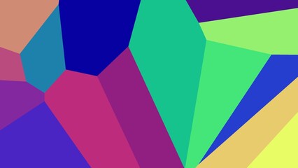 Obraz premium Abstract polygonal artwork with vibrant, multicolored geometric shapes (65)