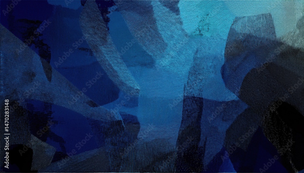 Fototapete deep blue abstract brush texture background for web design, branding, and print media with layered p