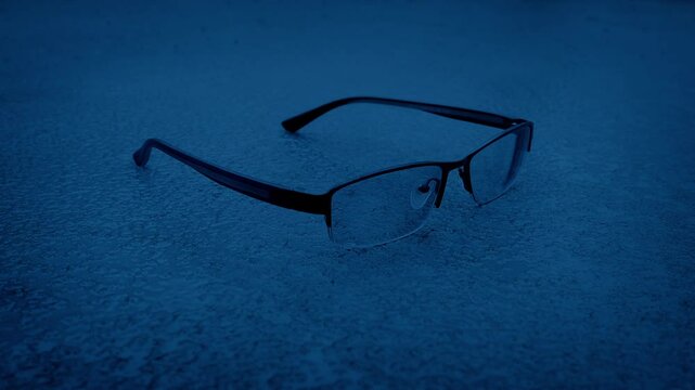 Glasses Or Sunglasses Dropped On The Ground