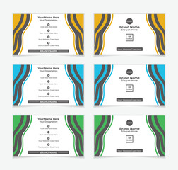 Creative And Modern Business Card Design Layout Design 