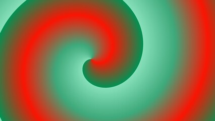 A mesmerizing red and green spiral gradient