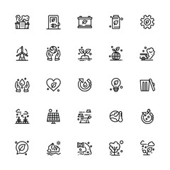 Environmental concerns depicted through symbolic icons