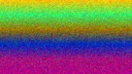 A vibrant, textured rainbow gradient transitions smoothly from yellow to blue to magenta.  The granular texture adds depth