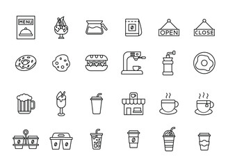 Coffee shop menu offers food  drinks