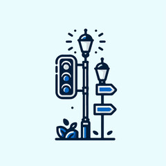 traffic light vector illustration