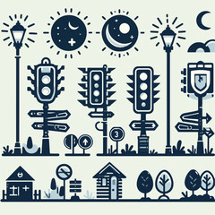 traffic light illustration 