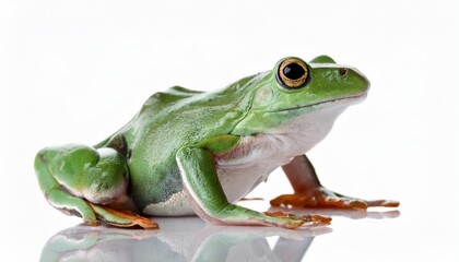 Obraz premium frog on white