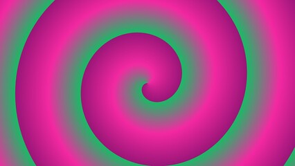 Hypnotic pink and green spiral gradient (1)