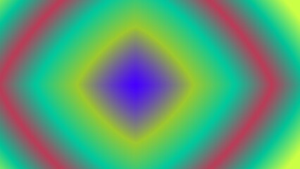 Vibrant concentric diamond within a gradient color wheel