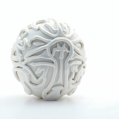 Galen Icon3D detailed model isolated on white background for historical medical education content  